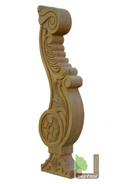 Staircase post beech T-8